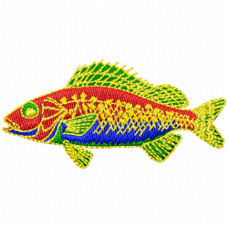 Fishes Embroidery Design 8 Fishes Embroidery Design 8